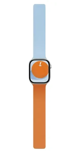 Moft Snap Duo Sunrise/Soothing Mist / Remienok / Obojstranný silikónový / Pre Apple Watch 1-11/SE/SE 2/SE 3 (38-42 mm) (MD025-1-42-SROGSMBU)