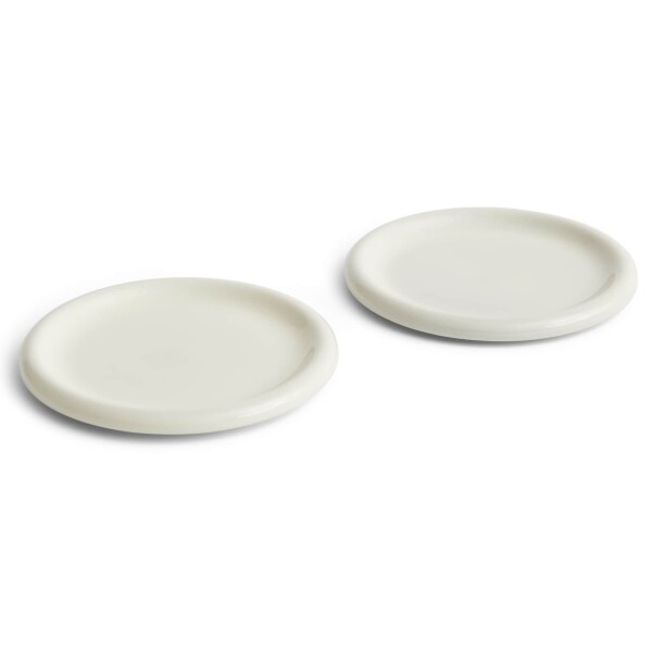 HAY Tanier Barro Plate Off-white Ø 24 cm – set 2 ks