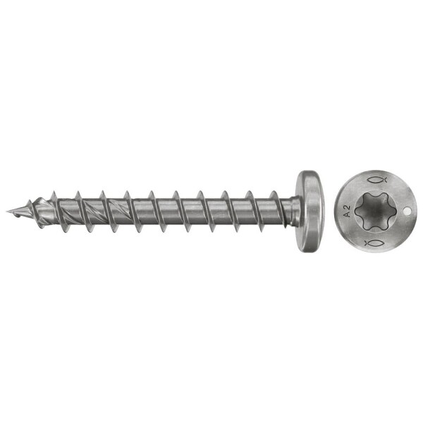 Fischer 574149 skrutky do drevotriesky 4 mm 40 mm TX Nerezová oceľ 100 ks; 574149