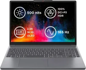 Lenovo IdeaPad Slim 3 15IRH10 sivá / 15.1" WQXGA / Intel Core i5-13420H / 16GB / 512GB SSD / Intel UHD / W11H (83K100DHCK)