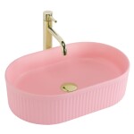 REA - Umývadlo na dosku Vanda Bubble Gum Matt 49x31 REA-U6376