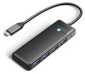 Orico PAPW4A-C3 čierna / USB hub / 4X USB-A 3.0