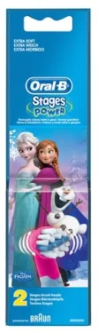 Oral-B Stages Power Frozen (2ks) / náhradná hlavica rotačnej kefky / pre detskú kefku / motív Disney Frozen (154730-BR)