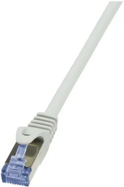 LogiLink PrimeLine Cat6a šedá / Patch kábel / S/FTP / 1 m / RJ-45 (CQ3032S)