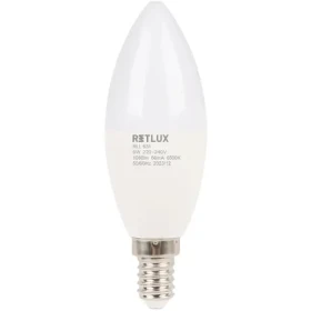 Retlux RLL 631 C37 E14 sviečka 8W / 1080 lm / 6500K - denná biela / D (8590669362554)