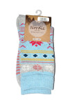 Dámske ponožky WiK 37758 Nordic Warm And Cosy 35-42 šedá světlá melanž 39-42