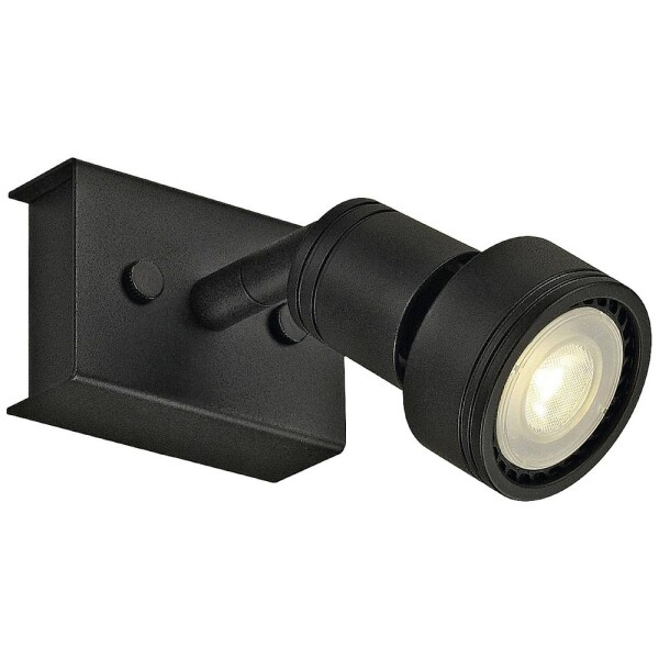 SLV PURI 147360 nástenné svetlo GU10 50 W čierna; 147360