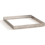 Nerezová forma na tartaletky štvorcová 15x15x3,5 cm Microforata perforovaná - Decora - Decora