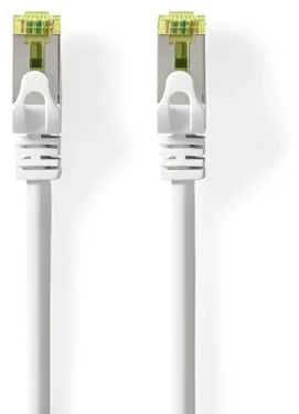 Nedis 10m biela / Sieťový kábel / CAT7 / S/FTP / RJ45 / LSZH / Snagless (CCGB85420WT100)