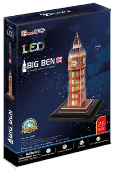 CubicFun 3D Puzzle Big Ben - LED