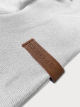 Svetlošedá dámska dlhá mikina na zips LHD (AMG-173) odstíny šedé XL (42)