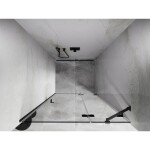 MEXEN/S - Lunar sprchové dvere krídlové pravé 100, transparent, grafit kartáčovaná 834-100-000-66-00-P