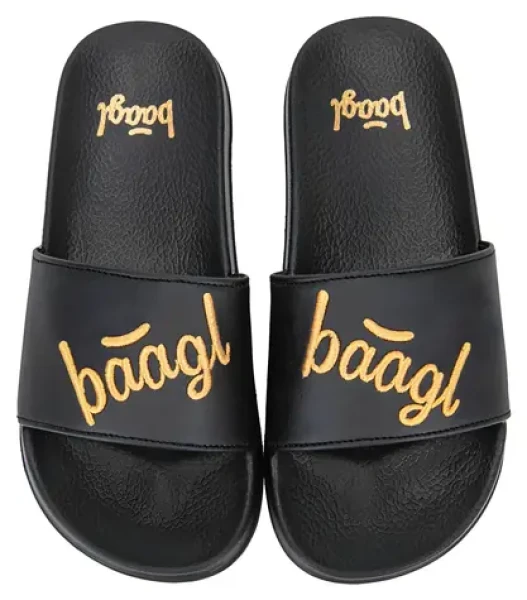 BAAGL Šľapky Logo Gold veľ. 40 / Protišmyková podrážka / Detské aj dospelé veľkosti