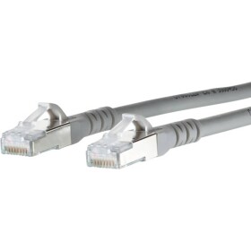 Metz Connect 1308453033-E RJ45 sieťové káble, prepojovacie káble CAT 6A S/FTP 3.00 m sivá s ochranou 1 ks; 1308453033-E