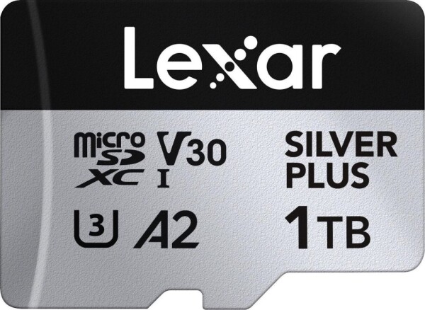 Lexar Professional Silver Plus MicroSDXC 1 TB Class 10 UHS-I/U3 A2 V30 (LMSSIPL001T-BNANG)