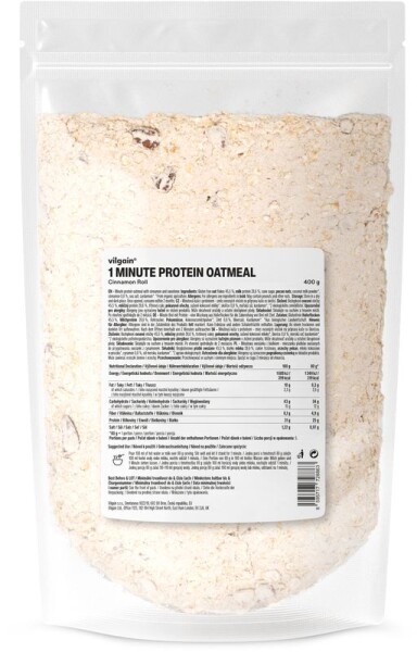 Vilgain Minútová proteínová kaša – škoricová rolka 400 g