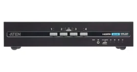Aten 4- Port USB 4K HDMI Secure (CS1144H4C-AT-G) / KVM switch / 4K UHD / Dual Display / 8x HDMI / USB (CS1144H4C-AT-G)