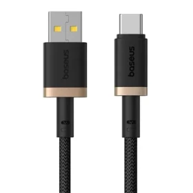 Baseus Dura (P10377802U01-02) Rýchlonabíjací kábel USB-A/USB-C 60W 2m čierno-zlatá (P10377802U01-02)