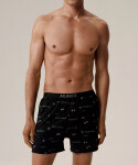 Boxerky Atlantic 2MBX-084/25 A'2 S-2XL černá-khaki XXL