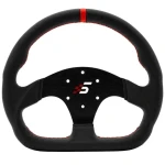 Simagic P-325D Veniec volantu / 325 mm / CNC frézovaný hliník a koža (P-325D(LEATHER))