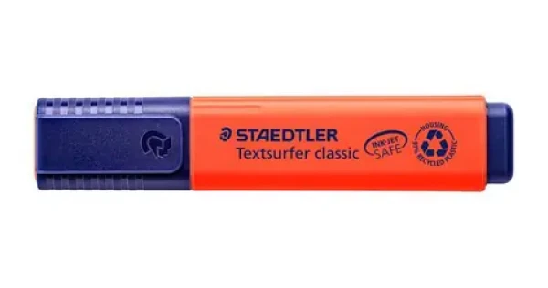 Staedtler Zvýrazňovač Textsurfer Classic červená / Klinový hrot 1-5 mm / Plniteľný (364-2)