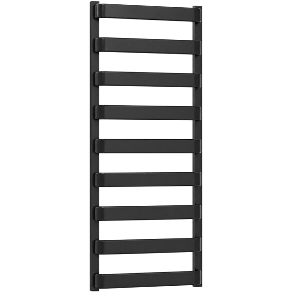 CERANO - Kúpeľňový radiátor Adriano - bočné pripojenie - 520 W - čierna matná - 1200x500 mm CER-395927