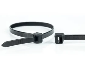 WKK sťahovacia páska 300x3,6 mm čierna / Sťahovacia páska / plast / uvoľniteľná / UV stabilná / 100 ks (110194071)