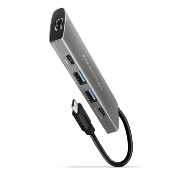 Axagon HMC-5G21, USB 10Gb/s húb, porty 2x USB-A, 2x USB-C, HDMI 4k/30, PD 60W, kábel USB-C 13cm (HMC-5G21)