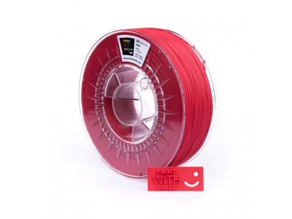 ASA filament cherry red 1,75 mm Print With Smile 0,85 kg