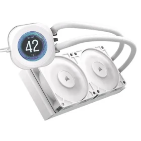 Corsair NAUTILUS 240 RS LCD biela / 2x 120mm / LCD / 36dB / 420-2100 RPM / 72.8CFM / Intel + AMD (CW-9061032-WW)