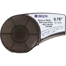 BRADY BMP21 Series označovacia páska / čiernobiela / 4.26mx 19mm / pre BMP21, LABPAL a IDPAL (M21-750-427)
