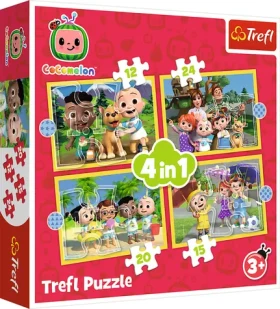 Trefl - Puzzle - Cocomelon: Zoznámte sa 4v1