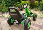 Mamido Detská šliapací motokára s nafukovacími kolesami A-15 zelená