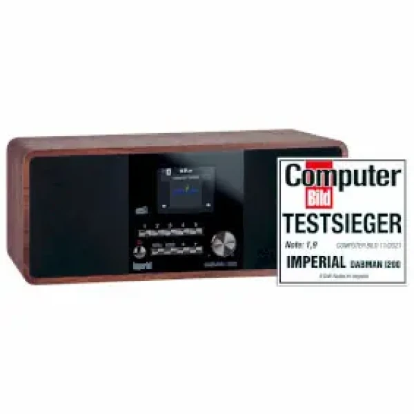 Imperial DABMAN i200 hnedá / Multifunkčné stereofónne rádio / DAB+ / FM / Internet (22-230-00)