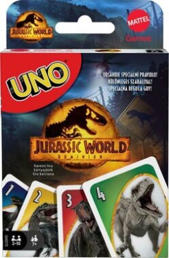 Mattel UNO Jurský svet 3