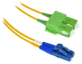 Xtendlan FO patch LC-SC/ APC 0,5m / Optický patch kábel / 9/125 duplex / G.657.A1 ultraflexibilný / LS0H (FOP-LCSCA-D-0.5-9-A1)