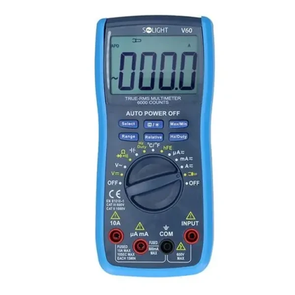 Solight profesionálny multimeter / max. AC 750V / max. DC 1000V / podsvietenie LCD (8592718041540)