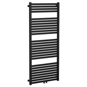 CERANO - Kúpeľňový radiátor Vincenzo - stredové pripojenie 50mm/bočné - 600W - čierna matná - 1340x600 mm LIV-WB-27-65H