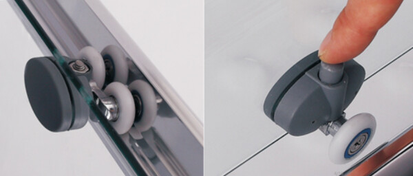 H K - Štvrťkruhový sprchovací kút PURE S4 90x90 s dvojdielnymi posuvnými dverami PURES490