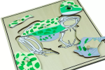 Moyo Montessori Moyo Montessori Puzzle s kostrou - žaba