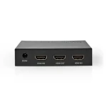 Nedis VSWI34721AT HDMI prepínač 3 vstupy - 2 HDMI + 1 USB-C na 1 výstup / 4K @ 60Hz / 18 Gbps / HDCP 2.2 / hliník (VSWI34721AT)