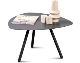 Stolík Mira, priemer 60 cm, antracitový%