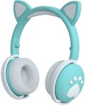 MOZOS KID DOG zelená / Bezdrôtové slúchadlá s mikrofónom / 400 mAh / Bluetooth 5.0 (5903738181339)