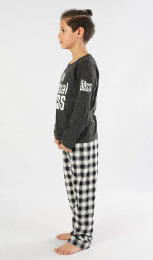 Dětské pyžamo dlouhé chlapecké tmavě šedá model 16286455