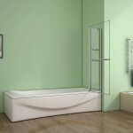 H K - Vaňová zástena s pevnou stenou V2 100 cm, číre sklo SE-V2 100