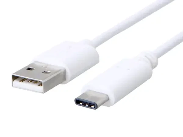 C-tech USB-C kábel 2 m biela / USB 2.0 A (M) - USB-C (M) (8594125012311)