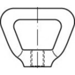 TOOLCRAFT TO-5454792 matice oblúkové M6 80704 mosaz 10 ks; TO-5454792