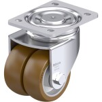Blickle 942196 dvojité otočné pojazdové koliesko z oceľového plechu; 942196