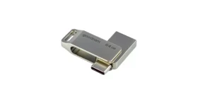 Goodram ODA3 USB-C 3.2 64GB strieborná / Flash disk / USB-A + USB-C 3.2 / čítanie: 60MBs / zápis: 20MBs (ODA3-0640S0R11)