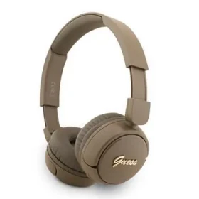 Guess Script Metal Logo Bezdrôtové Slúchadlá Brown (57983125115)